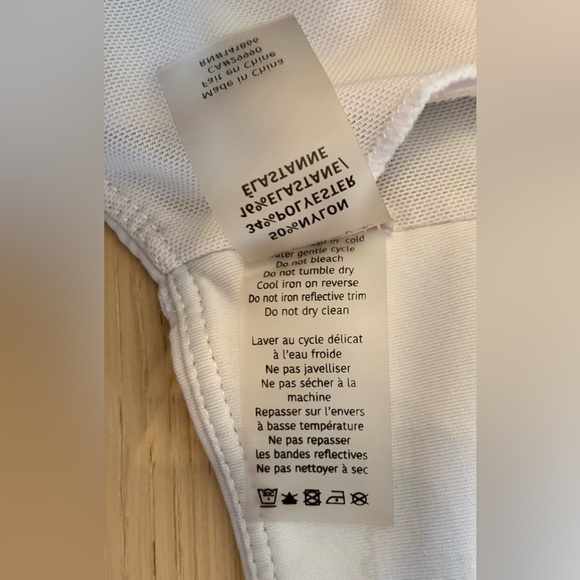 White Crossback Sports Bra - Picture 4 of 5